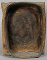 Oven Tile with Samson and the Lion (Based on an Engraving by Master E.S.), Unglazed Earthenware (terra cotta), Austrian
